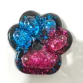 Jouet antistress squishy patte de chat pailletée avec un design étoilé bleu et rose - 14-15cm / Ciel Étoilé Sombre Bicolore