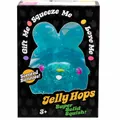 Jouet squishy lapin bleu pailleté Jelly Hops parfumé dans son emballage d'origine - Lapin en Gelée Bleu
