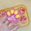 Jouet squishy patte de chat fraise rose translucide avec paillettes et fruits - Style Ananas Visqueux (7cm)