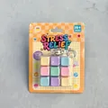 Decompression toy keychain with 3x3 colorful keyboard keycaps in blister packaging - Nine-Key Macaron