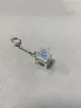 Clear acrylic mechanical keyboard switch tester keychain with blue axis stress relief toy - Without Lights / Transparent Single Key