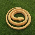 Realistic gold rubber toy snake for pranks, animal model collection, and garden decoration - 70cm Grass Snake / Gold
