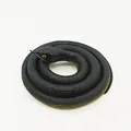 Realistic black coiled rubber snake toy prank prop for jokes and animal models. - 80cm Field Snake / Black Cyan