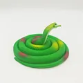 Realistic green rubber toy snake animal model for fun pranks and home decoration - 80cm Cobra / Green