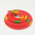 Realistic red soft rubber coiled toy snake for pranks and animal education - 120cm Field Snake / Red
