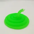 Realistic soft rubber prank cobra snake toy in bright fluorescent green for kids - 80cm Cobra / Fluorescent Green