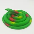 Realistic green toy rubber snake for pranks and garden protection, soft plastic model - 120cm Field Snake / Green