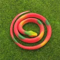Realistic red and green soft rubber toy snake animal model prank prop for kids - 70cm Grass Snake / Red