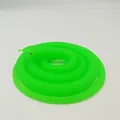 Realistic coiled green toy snake made of durable soft rubber material for fun pranks - 120cm Field Snake / Fluorescent Green