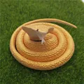 Realistic golden cobra toy made of soft rubber material for pranks and animal display - 70cm Cobra / Gold