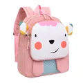Bonita mochila rosa de dibujos animados para niños de guardería de 2 a 7 años de edad - Oveja Rosa