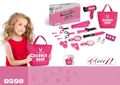 Frisier-Spielzeug-Set für Mädchen mit rosa Salon-Set und Zubehör in der Tasche - Rosa Friseur-Set (58952)