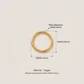 10mm goldener Kupferring für DIY Schuhanhänger und Schmuck Modeaccessoire Details - Kupfer 10mm O-Ring / 20er Set