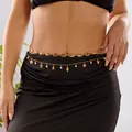 Bohemian goldene Taillenkette mit Muscheln und Seesternen für den Sommerstrand - Gold Muschel Stacking Taillenkette (21)