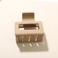 Eleganter 5cm quadratischer matter Haarklammer in Beige für tägliches Haarstyling-Zubehör - Großpackung / Dunkelbraun Kaffee