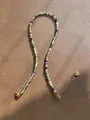Bohemian colorful natural stone beaded necklace with gold heart pendant for women - One Size / Colorful Natural Stone Style (Style 32)