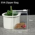 Transparente EVA-Schmuck-Aufbewahrungstasche 6x8 cm für Ringe, Ohrringe und Halsketten - 6*8cm Transparenter Druckverschlussbeutel (50 Mikron)