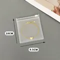 Transparente tragbare EVA-Schmucktasche für Ringe und Halsketten, 10x9,5 cm, Oxidationsschutz - 9.5*10cm Mattierter Druckverschlussbeutel (50 Mikron)