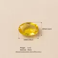 Pequeña piedra de resina ovalada amarilla para joyería DIY, detalles talla 6x4mm. - Zirconia Amarilla de Marzo (Accesorio Único)