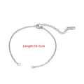 Silver stainless steel semi-finished bracelet chain for DIY jewelry making, length 18+5cm - 18.5cm / Steel