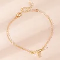 Elegant gold flying dragon charm bracelet for women with adjustable link chain - Flying Dragon Pendant Bracelet (4500) / KC Gold