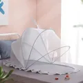 Πτυσσόμενη φορητή κουνουπιέρα μωρού από γκρι δίχτυ για προστασία κούνιας - Κλασικό Γκρι Σκίαστρο / 125*65*65