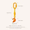 Porte-clés en corde jaune tropicale avec pendentif toucan en alliage pour sacs à main - Charme de Toucan