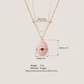 Κομψό κολιέ με ροζ αυγό στυλ Fabergé με χρυσό φινίρισμα και μενταγιόν κόκκινη καρδιά - Κόκκινο Ζιρκόνια Αυγό Κλήμα