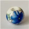 Blue and white porcelain style 10mm round ceramic bead for DIY jewelry making - 10mm / Blue and White Small Floral