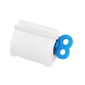 Portable white manual toothpaste squeezer with blue rotating key handle for SKU variant - OPP Bag / Blue