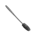 Durable grey long handle silicone cup brush for 360-degree deep cleaning and stain removal - Gray