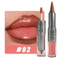 SAM SUGAR 2-in-1 lipstick and glitter lip gloss set in shade #02 for lip makeup - No.02