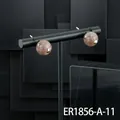 Elegant peach spherical semi-precious stone stud earrings with gold-plated accents - Star Sunstone Stud