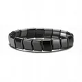 Hämatit Magnetperlen elastisches Armband für Herren und Damen Yoga Wellness Schmuck - Wasserwellen-Stil