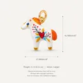 Ciondolo a forma di cavallo cartone animato con motivo a cuore in rame di qualità - Ciondolo Pony Cuore