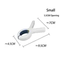 Small white plastic windproof quilt clip for clothes drying and bedsheet fixing - Small / Blue