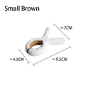 Strong windproof small brown plastic clothes peg with dimensions 9.5cm x 7cm x 4.5cm - Small / Yellow Brown