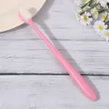 Ultra-fine soft bristle toothbrush in pastel pink finish for gentle gum protection - Wave Head / OPP Bag / Pink