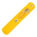 6pcs stainless steel ear wax removal kit with bright yellow portable PU leather pouch - 6-Piece Set / Yellow