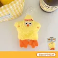 Adorable porte-clés en peluche poussin en forme d'étoile jaune pour sacs à dos 8x10cm - 2# Pendentif Poussin Jaune Étoile Déterminée