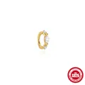 Minimalistischer Gold-Ohrring aus 925er Sterlingsilber mit Marquise-Zirkonia - Marquise Style / 925er Silber / 6mm (Einzelstück) / Gold
