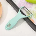Ergonomischer hellgrüner Keramik-Sparschäler zum Schälen von Obst und Kartoffeln - Edelstahl-Stil / Nordic Blau