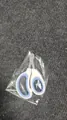 Professionele nagelknipper voor katten en honden met veiligheidsgat in wit en blauw - Enkel Gat / Wit en Blauw