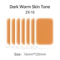 Breathable scar and tattoo concealer stickers in deep warm skin tone, 76mm x 120mm - 120*76mm / ZX-15 Deep Warm Tone