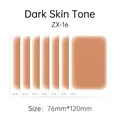 Dark skin tone scar and tattoo concealing sticker, ZX-16 model, size 76x120mm, 7 pieces pack - 120*76mm / ZX-16 Deep Skin Tone