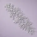 Elegant silver crystal bridal hair vine featuring marquise rhinestones for wedding hairstyles - Fresh and Sweet Headband HS-J6256