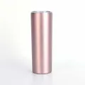 20oz ανοξείδωτο skinny ποτήρι ροζ χρυσό για DIY θερμική εξάχνωση με καπάκι - 20oz / Ροζ χρυσό