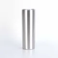 Ανοξείδωτο ασημί ποτήρι 20oz με διαφανές καπάκι υψηλής ποιότητας για καθημερινή χρήση - 20oz / Πρωτότυπο ανοξείδωτο ατσάλι