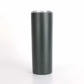 Σκούρο πράσινο 20oz ίσιο ποτήρι από ανοξείδωτο χάλυβα με διαφανές καπάκι για DIY - 20oz / Ματ πράσινο του στρατού