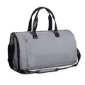 Sac de voyage gris convertible professionnel pour costumes et sport avec bandoulière - Tissu Gris